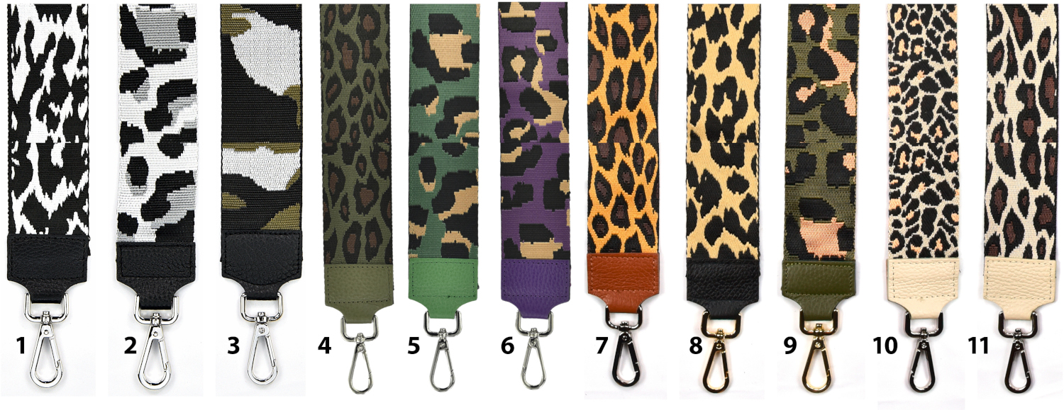 TR 805 Taschenriemen / Taschengurt mit Animal oder Camouflage, verstellbar