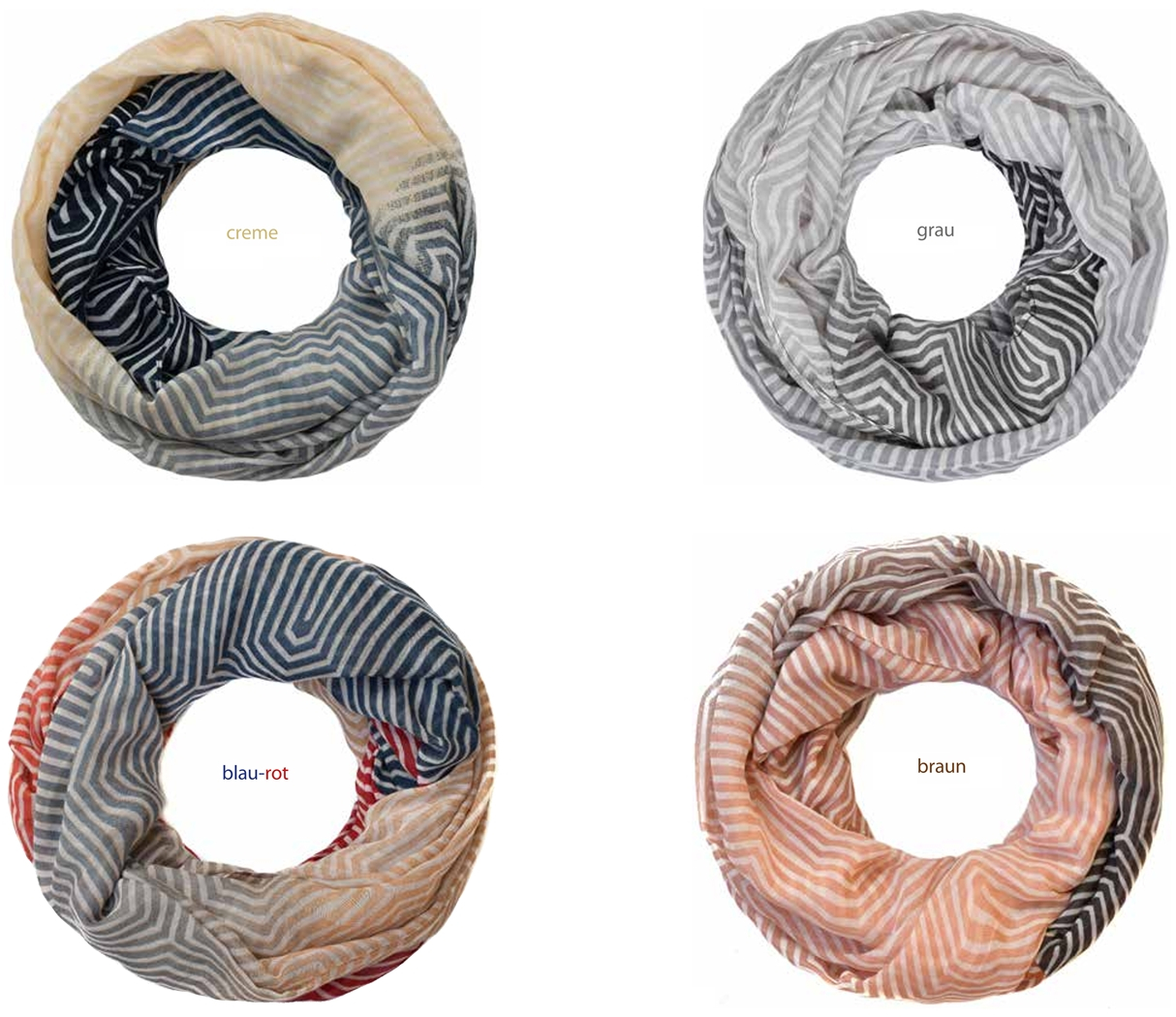 #255 Loop mit Streifen