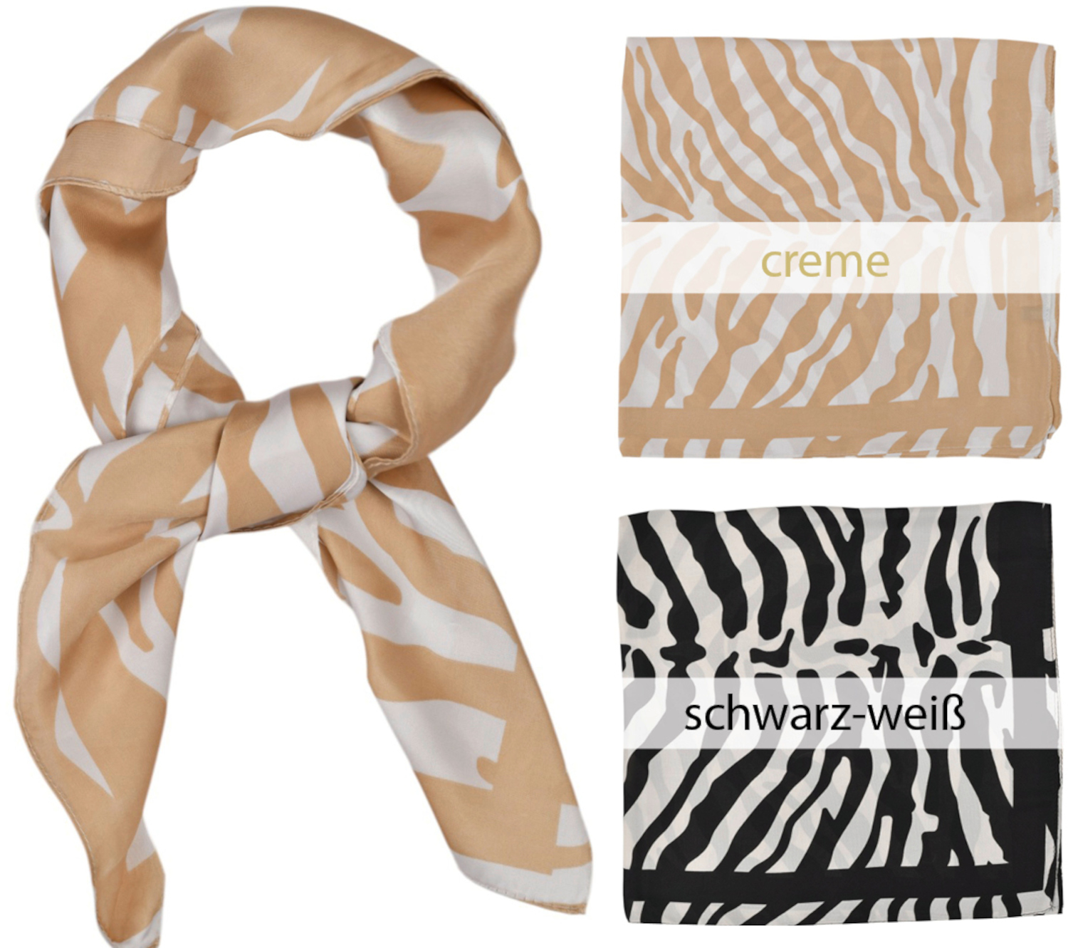 #420 Nicki-Tuch im Zebra Look
