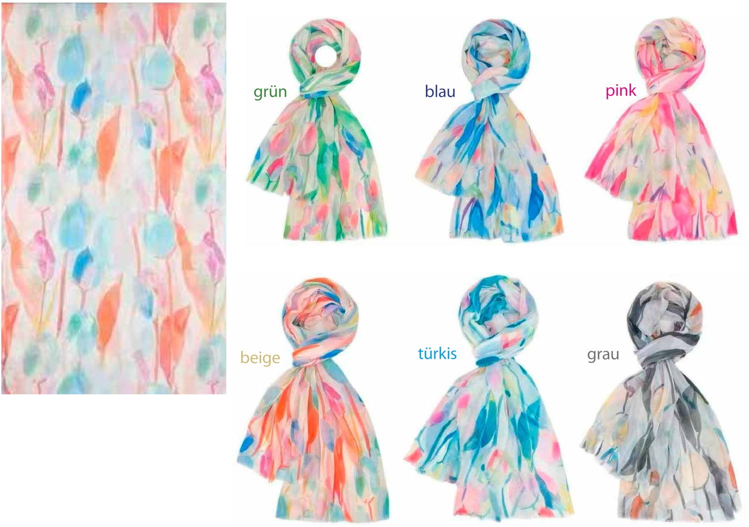 #716 Floral Schal