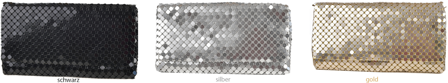 A 300 Abendtasche mit Metall Pailletten