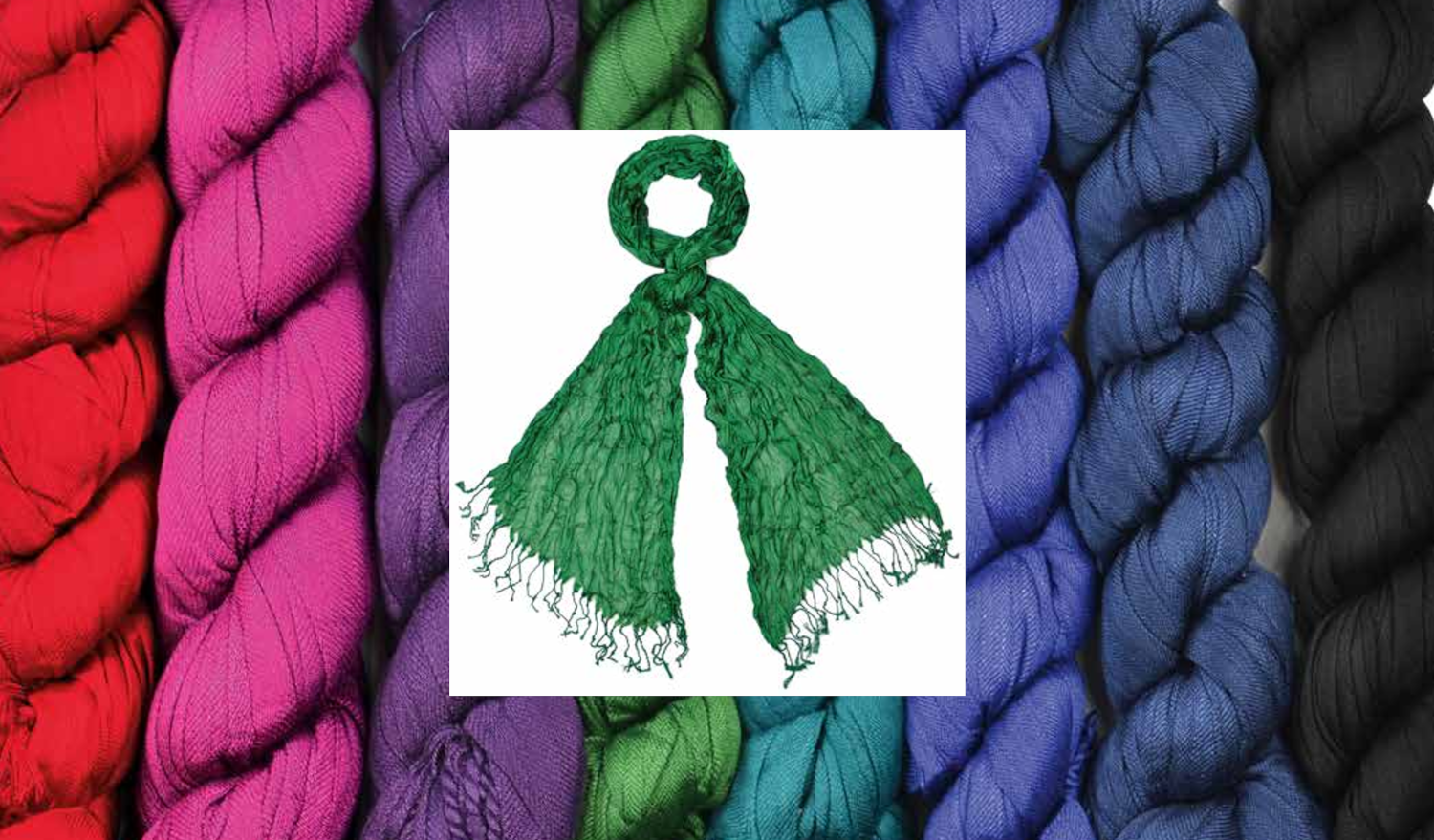 #837 gedrehter Fransenschal