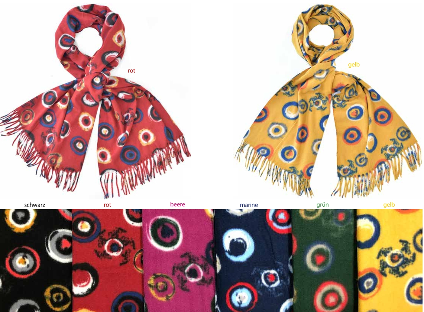 #469 weicher Kreise Schal