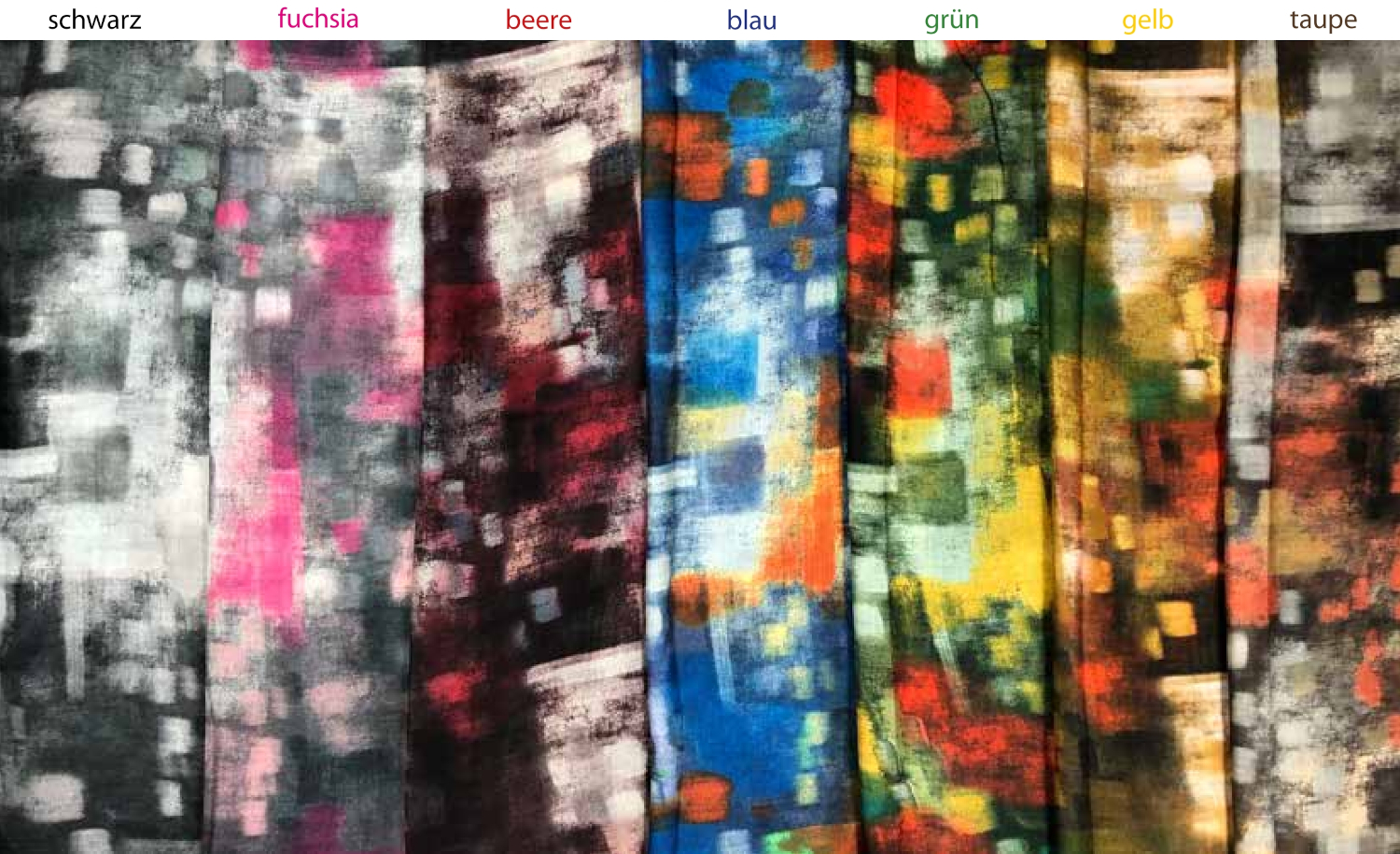 #493 Loop mit bunten abstraktem Pinselstrich Muster