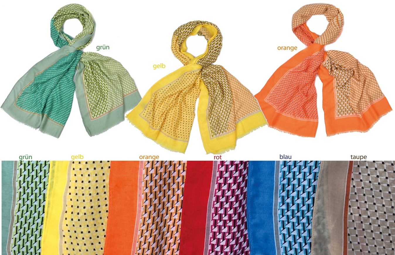 #428 Schal mit kariertem Muster (dünne Qualität)