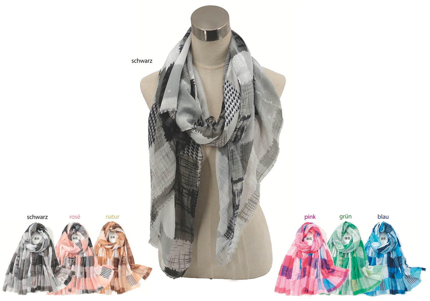 #172 Patchwork Schal