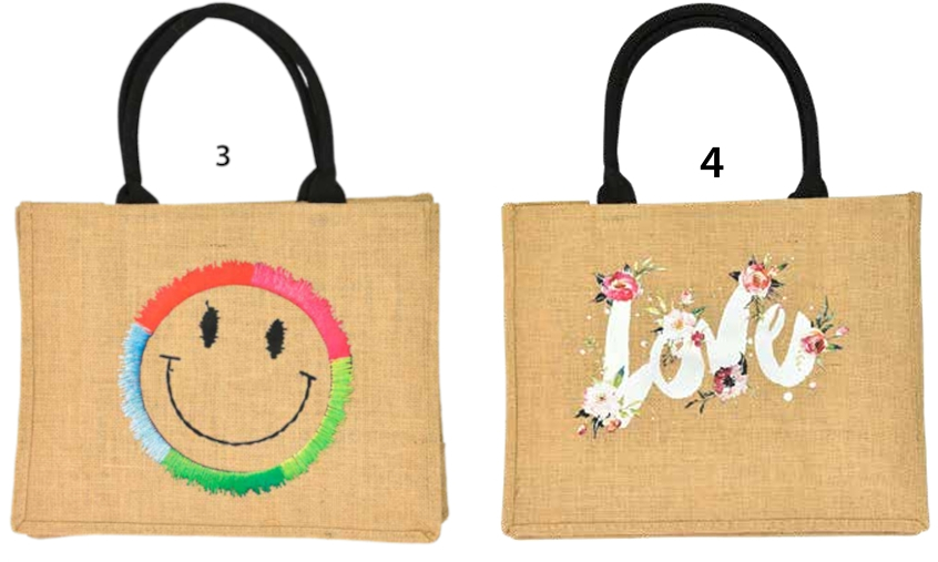 T 291 - Shopper Bag aus Jute Stoff