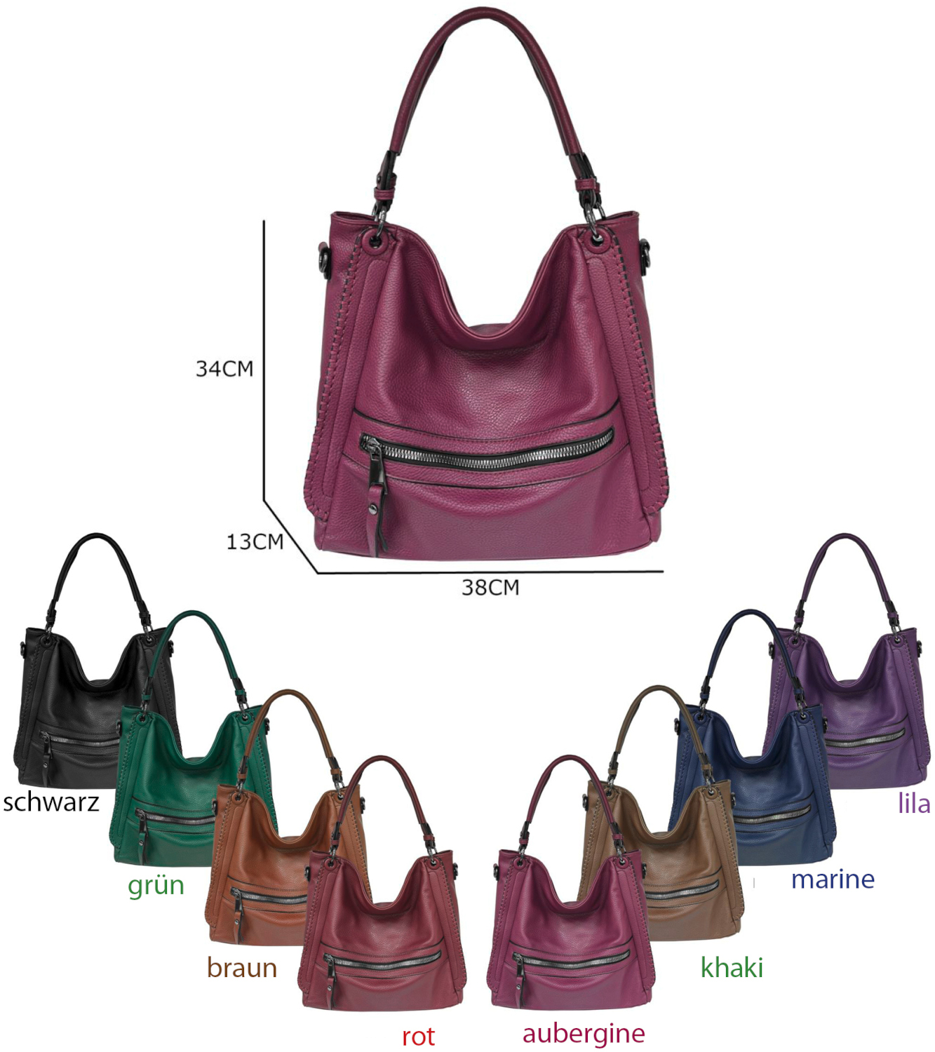 T 565 Tasche Nappa-Leder-Feeling